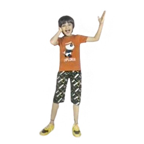 Kids T-shirt And Three Quarter Pants (1-2 Year Kid)