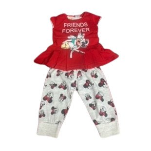 Red Top And Capri Set Dresses For Baby Girls
