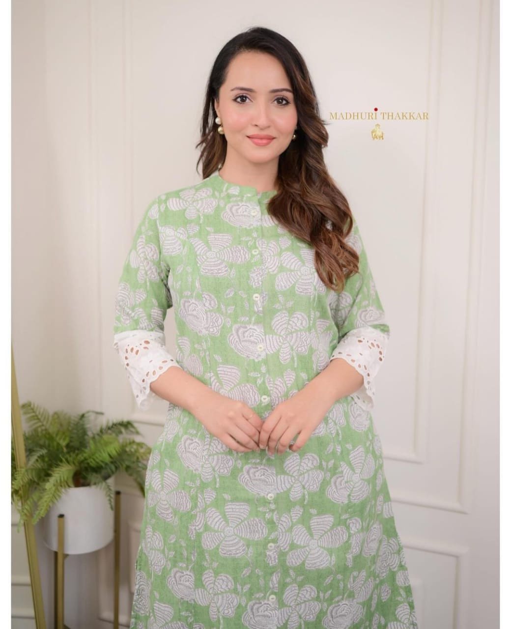 Aline Kurti Pattern Paired With Ankle Length Pant