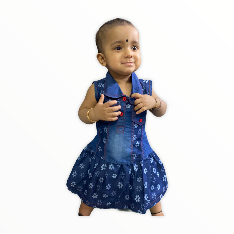 Denim Dress for baby girls