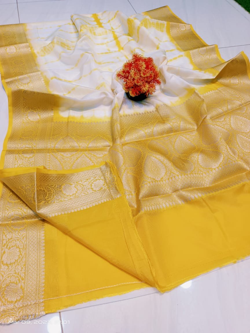 Shrivari Organza Saree Premium Quality With Blouse Piece